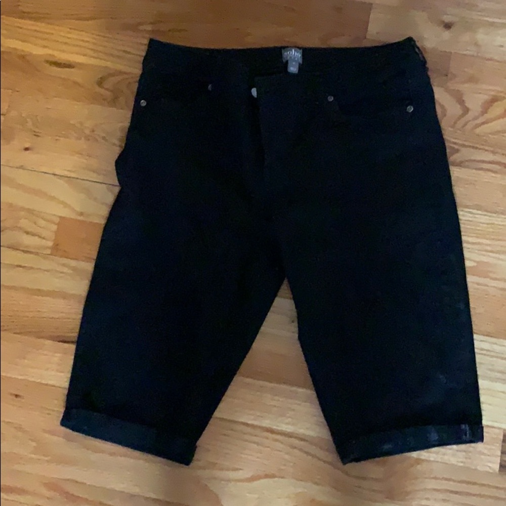 Black Bermuda shorts